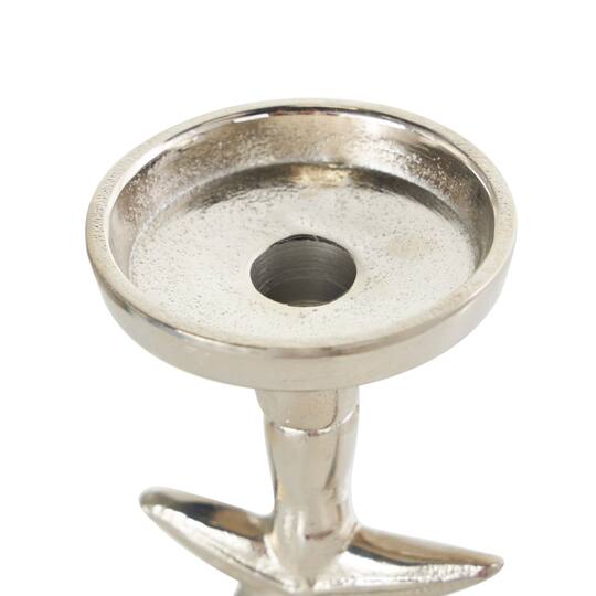 Aluminum Seashell Candle Holder Set